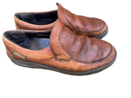 Men&#39;s Size 8 MEPHISTO Air-Jet Slip on Brown Leather Loafer Shoes - $19.98