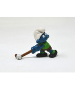Smurfs 20133 Field Hockey Smurf Vintage Figure PVC Toy Figurine Peyo - £5.42 GBP