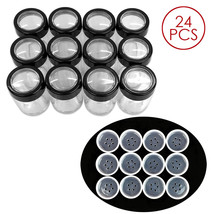 24 Pieces 10G/10Ml Acrylic Transparent Cylinder Sifter Container Jar Wit... - £23.62 GBP