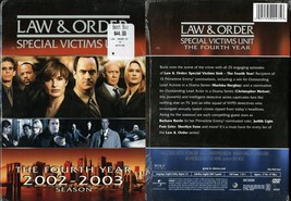 Law &amp; Order Special Victims Unit Fourth Year 6 Discs Dvd Universal Video New - £15.88 GBP