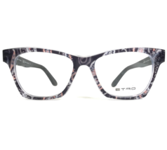 Etro Eyeglasses Frames ET2626 014 Black Purple Paisley Cat Eye Thick 52-16-140 - £36.60 GBP