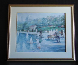  Sunday Sailing by L. Gordon Ltd Ed. Signed, Matted and Framed Print - £133.68 GBP