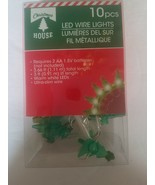 Christmas House LED Wire Lights Requires AA 1.5V Batteries (Not Included) - $20.00 CAD