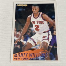 1994-95 Fleer #335 Monty Williams Rookie New York Knicks - £0.96 GBP