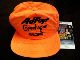 Chuck Yeager Speed Of Sound Ace Pilot Signed Auto Aj Foyt Racing Hat Cap Jsa - £237.40 GBP