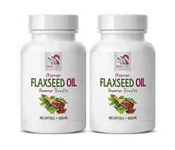 Flaxseed Oil Benefits Hair - Flaxseed Oil Organic 1000mg - Immune Suppor... - $28.66