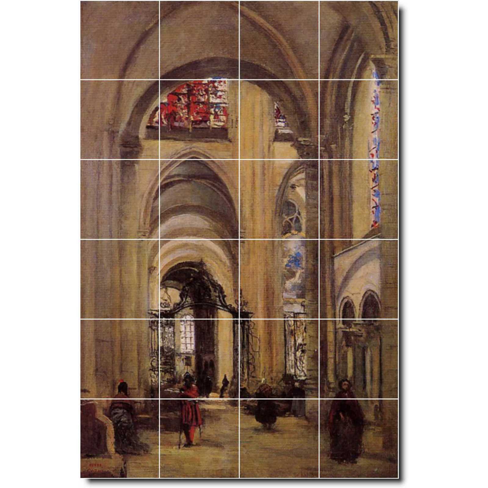Corot jean interior of sens cathedral