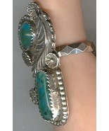 Free-form Turquoise and Chrysocolla set in Sterling Silver in Size 8 Ring - €120,75 EUR