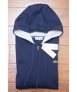 Lacoste Sport SH7609 Mens Full Zip Navy Fleece Cotton Hooded Jacket Hood... - £51.07 GBP