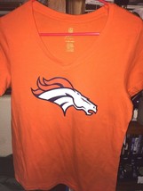 NFL 2024 NEW LOW CUT Denver Broncos Shirt Raglan Jersey GIRLS JUNIORS SM... - $20.65