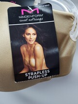 Maidenform Sweet Nothings Women's 34A Strapless Push-up Multi-way Bra, Beige image 4
