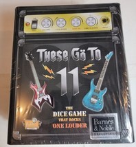 These Go To 11 Dice Game Guitar Rock And Roll Barnes &amp; Noble Exclusive New  - $19.59