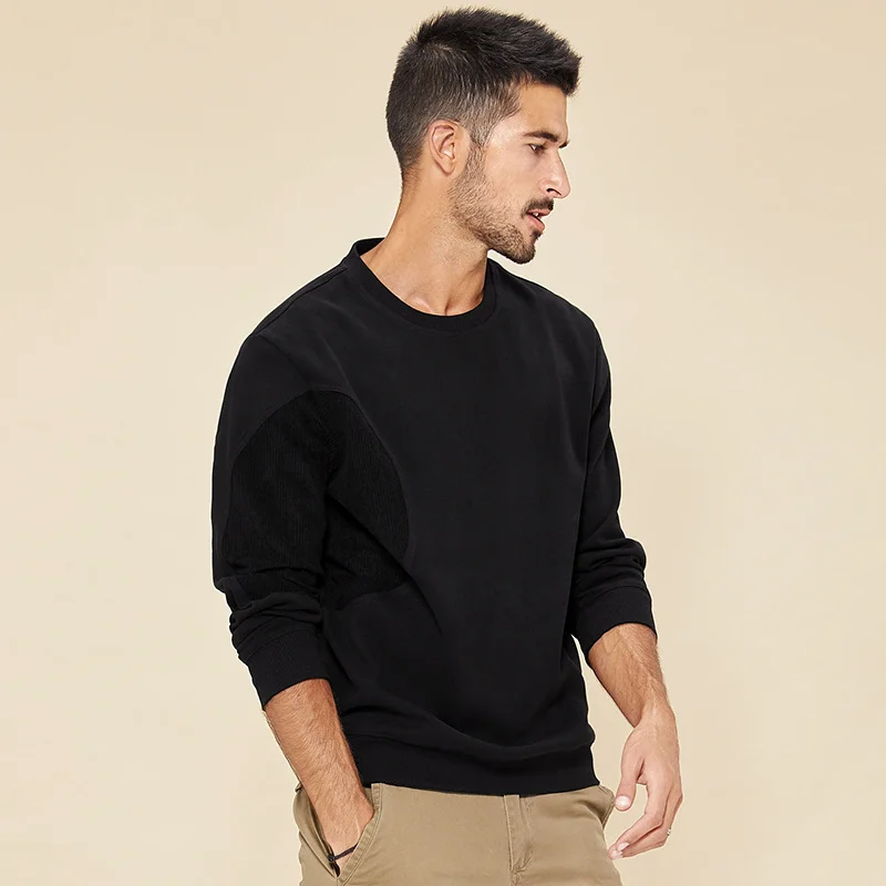 KUEGOU Cotton Spandex Mens sweatshirts autumn fashion work sweatshirt men pure c - £221.06 GBP