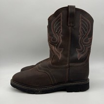 Cody James Saddle Soft Toe Work Boot Dark Brown Men&#39;s Size 14 D - £43.36 GBP