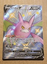 Pokemon Crobat V SWSH098 Sword &amp; Shield Black Star Promo Card Holo - $4.97 CAD