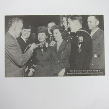 Postcard Tom Breneman Breakfast in Hollywood Servicemen&#39;s Party Vintage 1945 - £4.74 GBP