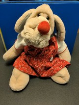 vintage Ganz Bros. 16&quot; Wrinkles dog blood hound puppet EXC. condition - £30.96 GBP