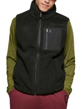 Bass Outdoor Men&#39;s Coastal Fleece Full-Zip Vest in Black-Medium - $35.99