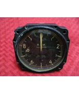 Vintage aircraft Bendix Aviation Pioneer Tachometer display meter RPM 22... - €85,04 EUR