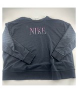 Nike Sweatshirt Womens Top Size 1X Black Sportswear Activewear Loungewea... - €15,88 EUR