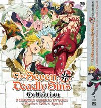 Dvd Anime ~English Dubbed~ The Seven Deadly Sins Sea 1-5 (Vol.1-100End+2 Movie+O - £80.29 GBP