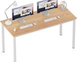 Computer Desk 63 Inches Large Size Office Desk Gaming Desk Computer Tabl... - £159.32 GBP