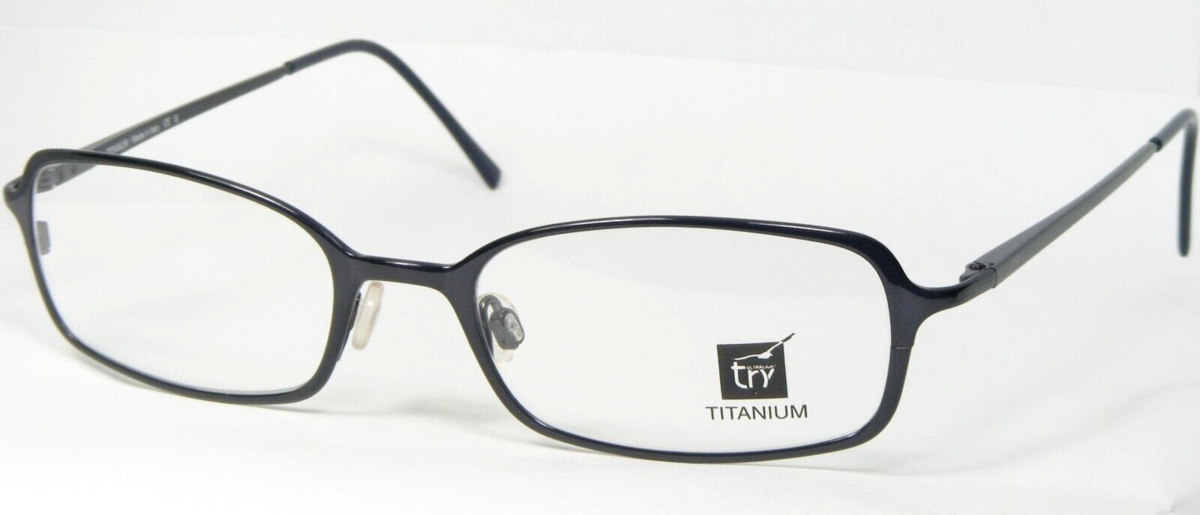 Try TK00902 Violet Foncé Lunettes Titane TK009 51-19-135mm Italie - $105.88