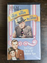 You Can&#39;t Cheat an Honest Man (1939, VHS) W.C. Fields  Edgar Bergen  Clamshell - £4.47 GBP