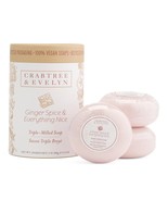 Crabtree &amp; Evelyn Ginger Spice &amp; Everything Nice Triple Milled 3 Bar Soa... - $20.49 CAD