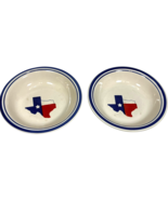 2 pcs MainStays Earthenware Texas State Flag 8.25 in. Bowl White w/ Blue... - $341.66 MXN