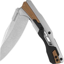 Kershaw 2095 Endgame KVT Flipper Knife 3.25in D2 Stonewashed Drop Point - $63.64