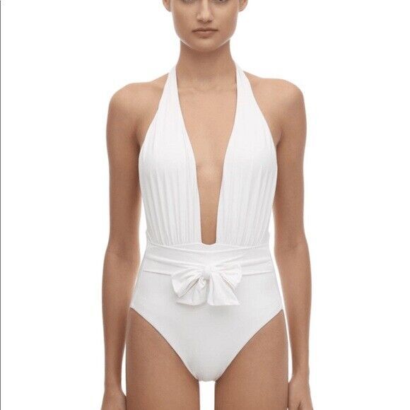NWT WeWoreWhat We Wore What Brooklyn White One Piece Swimsuit S - $40.00