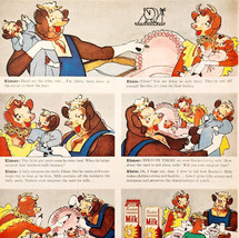 1957 Borden&#39;s Milk Elsie The Cow Advertisement Dairy Vintage Comic DWQQ21 - $39.99