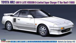 Hasegawa 1/24 TOYOTA MR2 AW11 G-Limited Super Charger T-BAR Roof Model Kit - $30.53