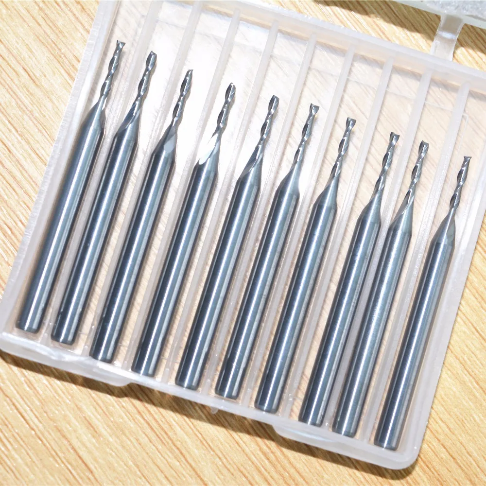 3.175mm*1.2mm*6mm,10pcs,CNC solid carbide milling cutter,tungsten router... - $5,254.38 MXN