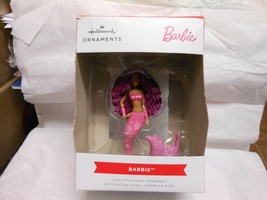 Hallmark &quot;African American Pink Purple Barbie Mermaid&quot; 2023 Ornament NEW... - $18.76