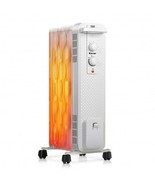 1500 W Oil-Filled Heater Portable Radiator Space Heater with Adjustable ... - £114.89 GBP