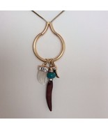 $28 Macy's Gold-Tone Chain / Charm Necklace - $12.13