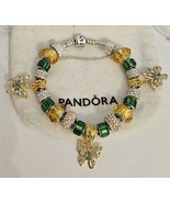 Golden Butterflies  - Authentic Pandora Bracelet . - $2,741.54 MXN