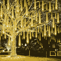 Christmas Lights Outdoor Falling Rain Meteor Shower Lights 12 Inch 8 Tub... - $343.29 MXN