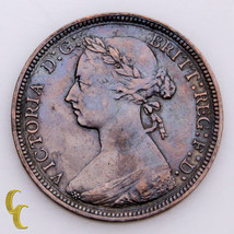 1886 Gran Bretaña 1/2 Medio Penny Bronce Km#754 (Muy Fino, MB Estado) - $72.77