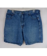 Vintage Midwest Traders Medium Wash Distressed Jean Shorts Size 40 Insea... - $19.79