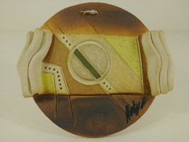 Original Pottery Art Piece Artist Signed Modern Contemporary Sculptural Ceramic - £36.59 GBP