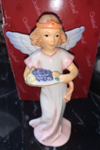 Goebel Archival Collection Winter Peace Angel W Grapes Limited Edition #0696 - $49.38