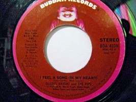 Gladys Knight &amp; The Pips-I Feel A Song (In My Heart) / Don&#39;t Burn-45rpm-1974-EX - £3.95 GBP