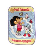Dora The Explorer And Boots Best Friends Plush Blanket Buenos Amigos Vtg... - $530.50 MXN