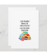 Beesonpage Funny Love Card | I Love You More Than Clothes on My Floor - $303.77 MXN