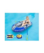 Inflatable 74 inch Kayak 2 Person Boat with Oars, Raft Length:188CM/74  (a) - £233.53 GBP