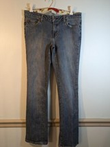 Level 99 Women Size 30 Actual 32X30 Straight Leg Blue Made in USA Distre... - $9.90