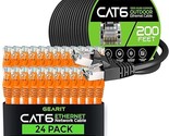 GearIT 24Pack 0.5ft Cat6 Ethernet Cable &amp; 200ft Cat6 Cable - £147.61 GBP